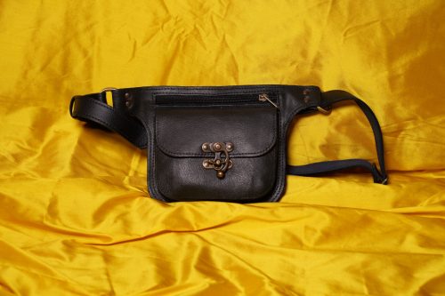 Waist bag with slide lock